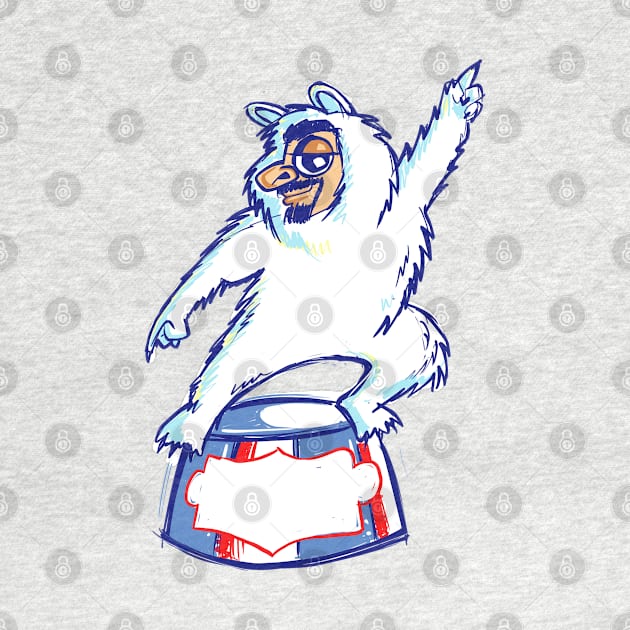 Human Polar Bear in Dance Pose by Dani Vittz